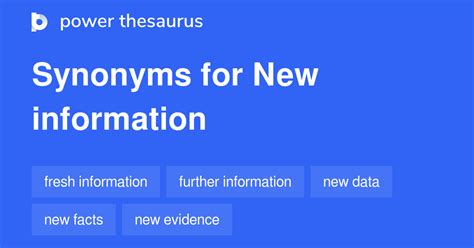 synonymes informations|synonyms for new information.